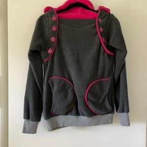 Handmade Fleece Hoodie - Breastfeeding